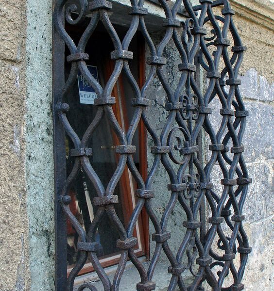 Wrought iron window