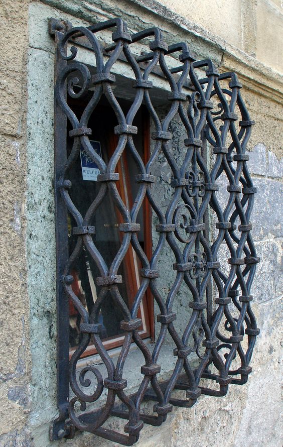 Wrought iron window