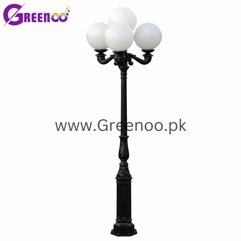 Four Head 8 Feet Decorative Garden pole Light in Pakistan