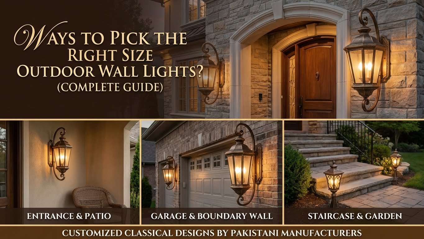 Right Size Outdoor Wall Lights