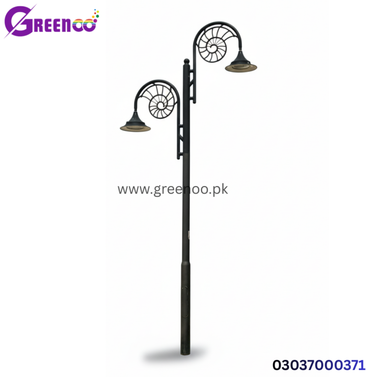 Decorative Double Arm Street Light Pole