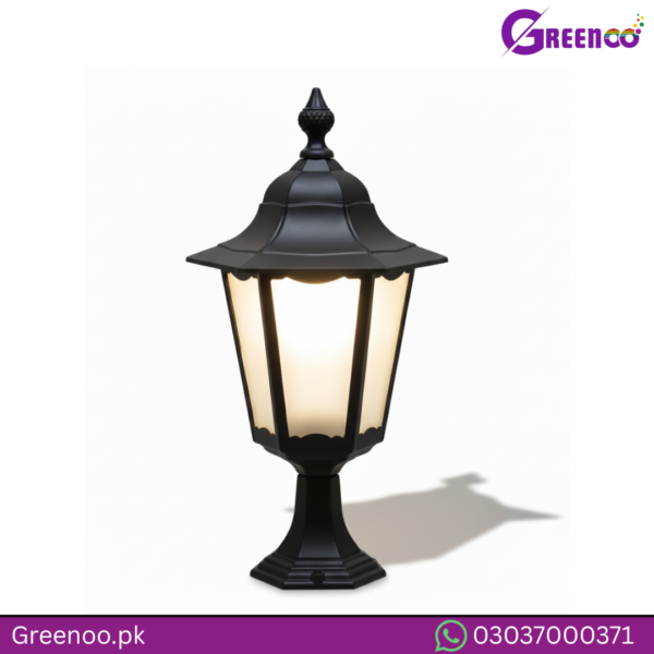 Black Cast Aluminum Gate Pillar Light