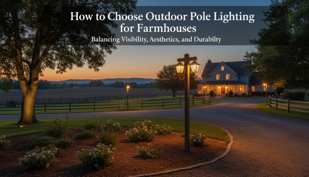 How to Choose Outdoor Pole Lighting for Farmhouses
